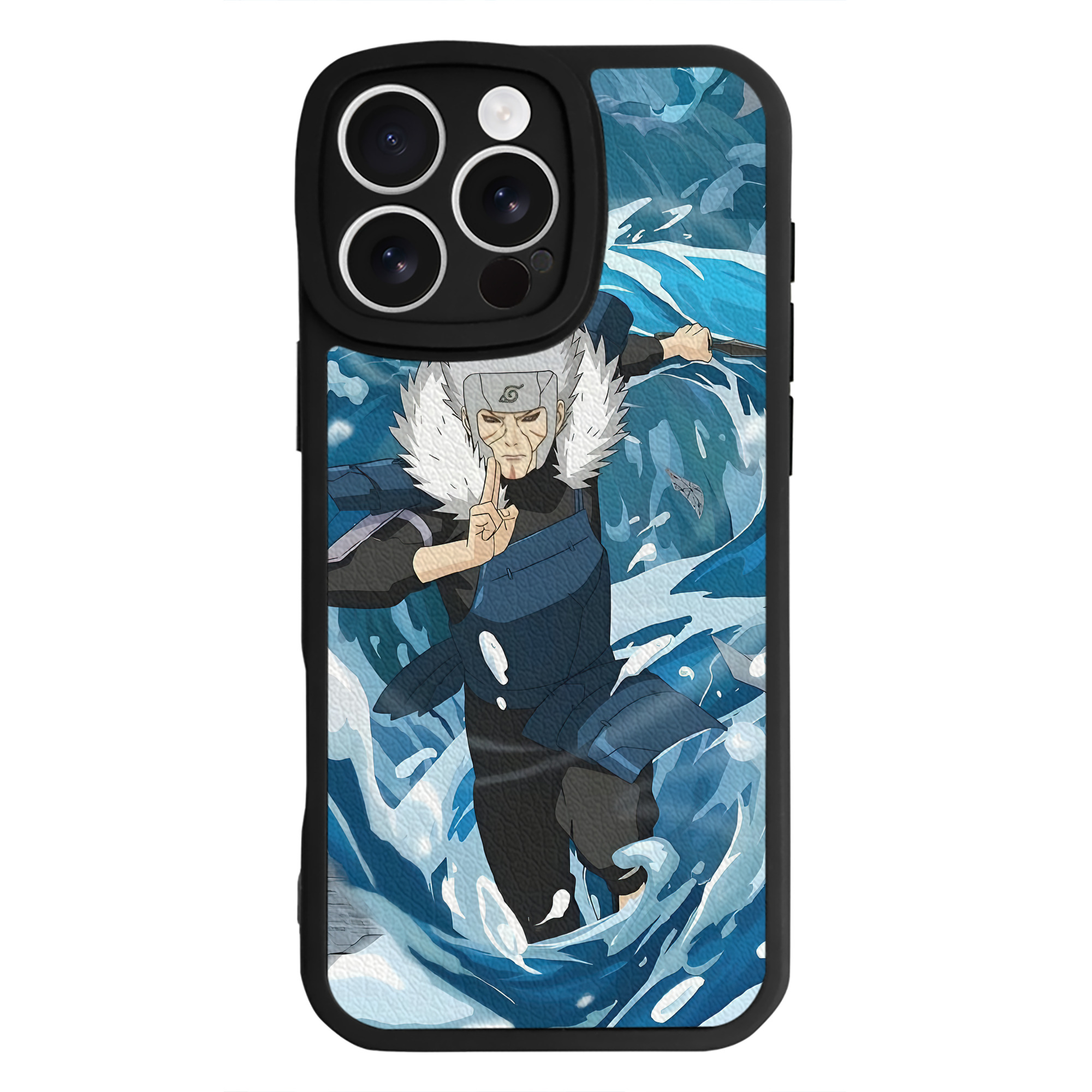 （画像用） NARUTO -ナルト- NARUTO -ナルト- 疾風伝 【iPhone 16シリーズ対応】シリコンスマホケース（レザー調） 材質：シリコン